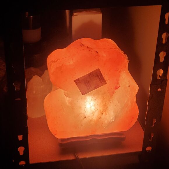 Teddy Bear Himalayan Salt Lamp w/Bulb & Dimmer Switch Cord Home Decor - Picture 7 of 10